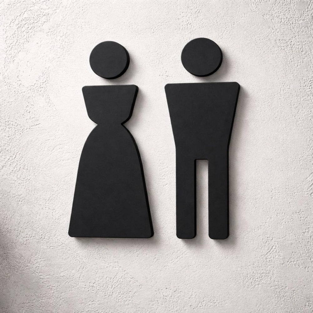 3D Printing Icon - Panneau de porte minimaliste imprimé en