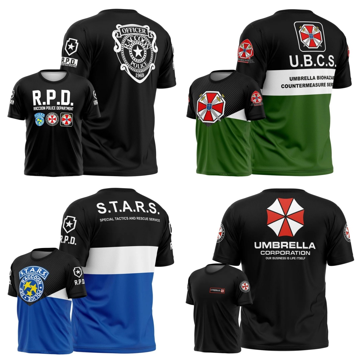 3D Printing Icon - T-shirt Resident Evil Umbrella Corporation, nouveau