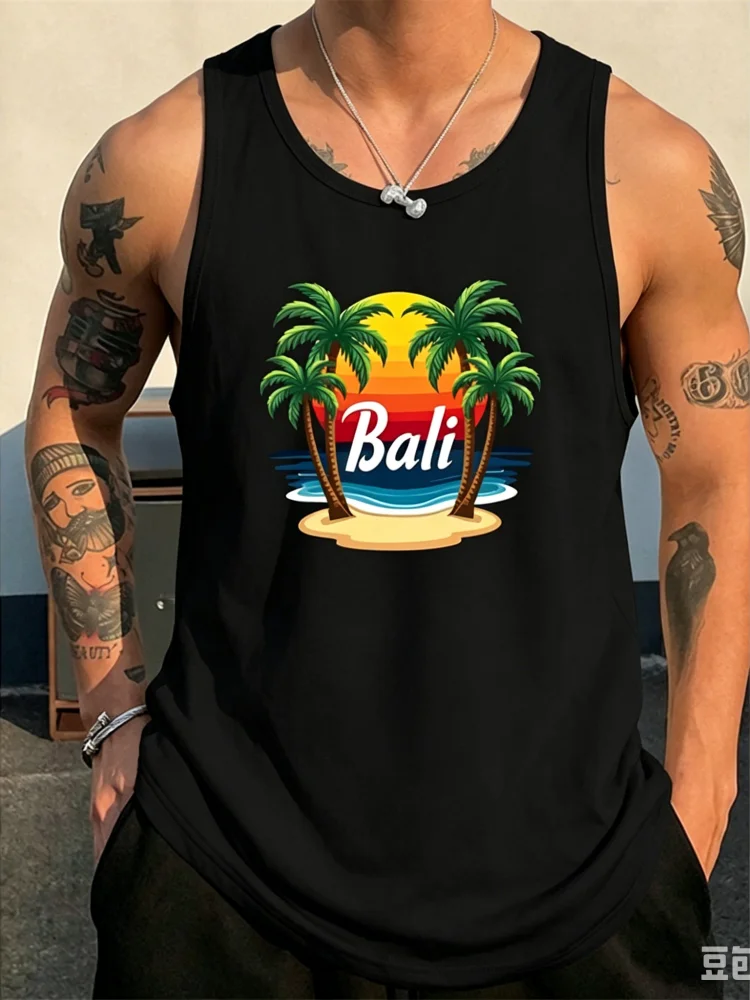 3D Printing Bali - Débardeur Homme Été 2026 Motif Bali