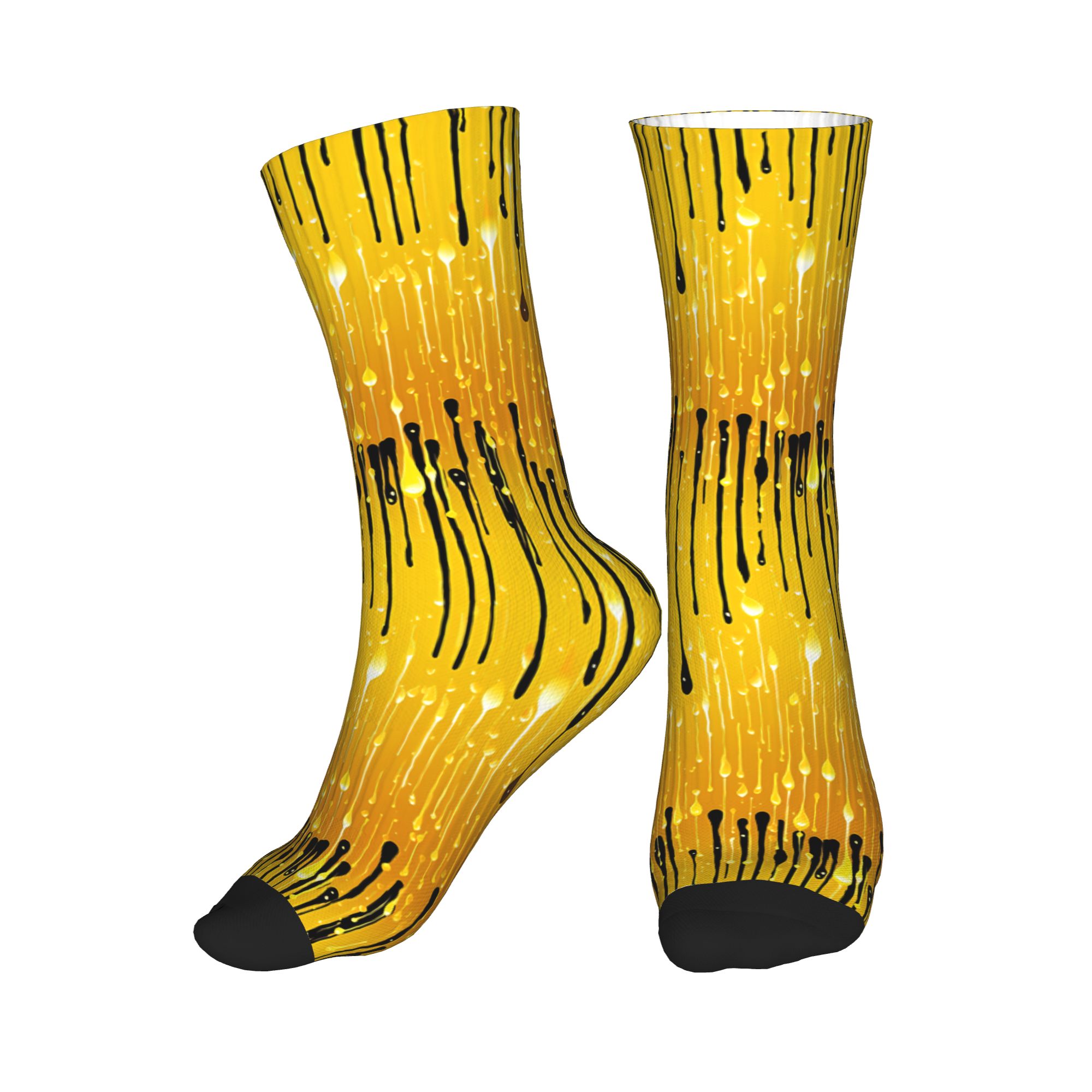 3D Printing Liquid - Chaussettes amusantes pour hommes avec motif