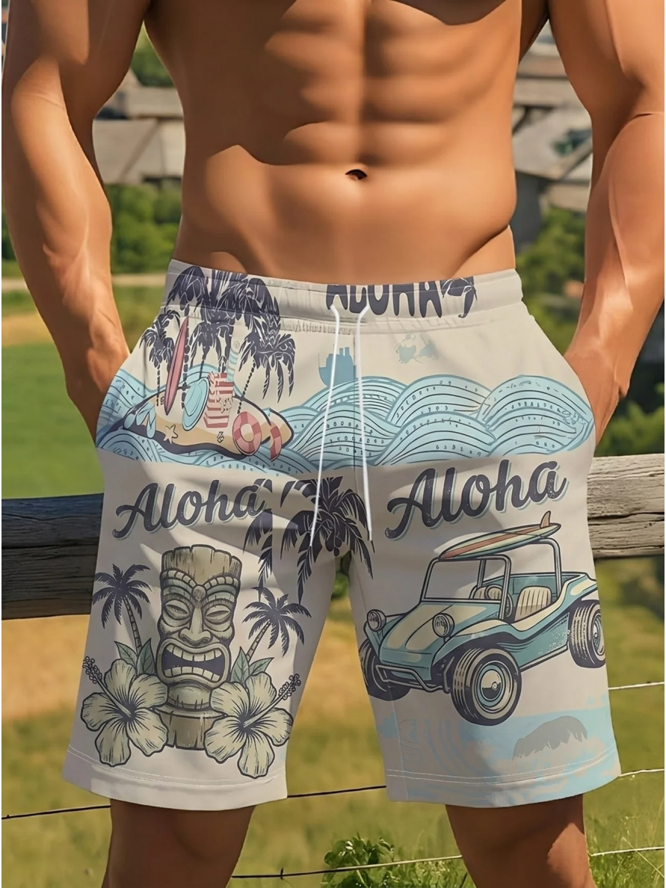 Short de plage pour hommes, mo - 3D Printing Bali avis et prix