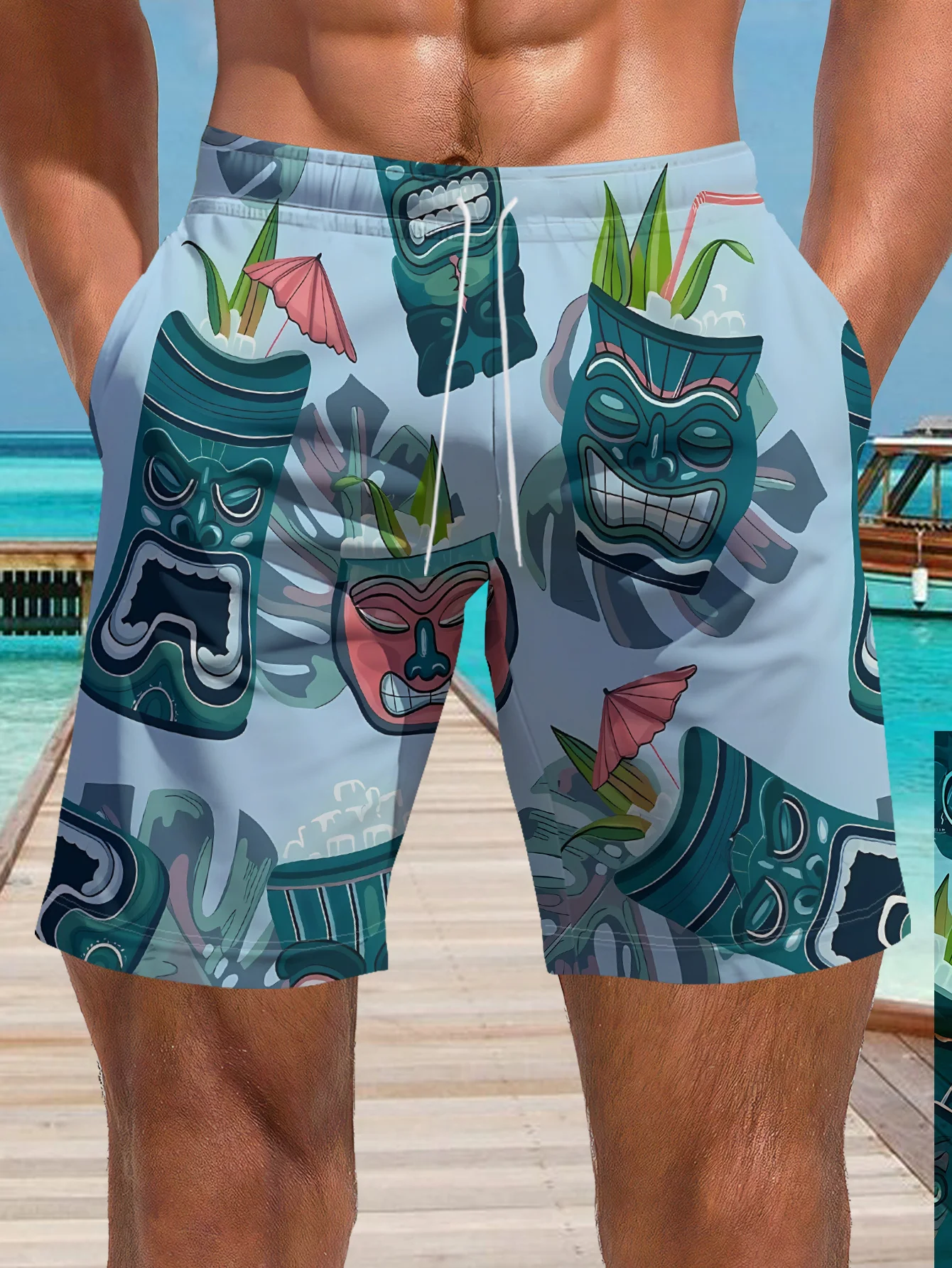 Short de plage pour hommes, mo - 3D Printing Bali avis et prix