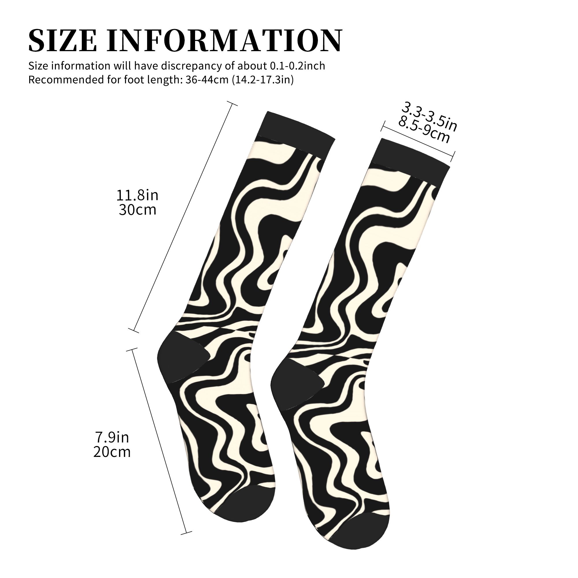 Chaussettes à motif abstrait F - 3D Printing Liquid avis et prix