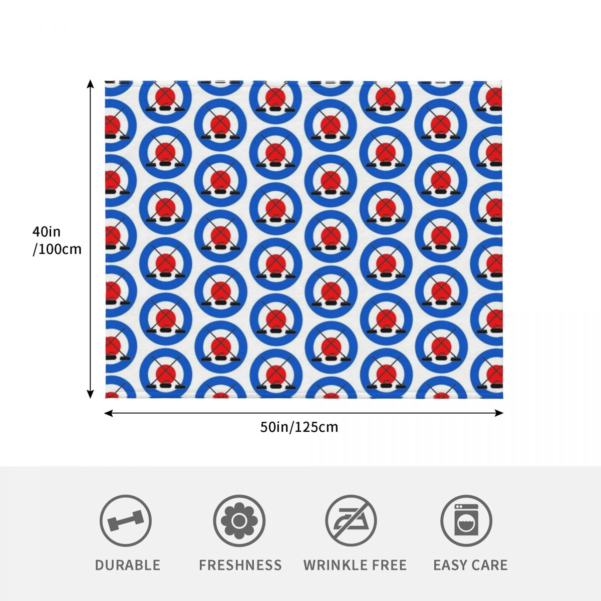Couverture décorative Curling  - 3D Printing Icon avis et prix
