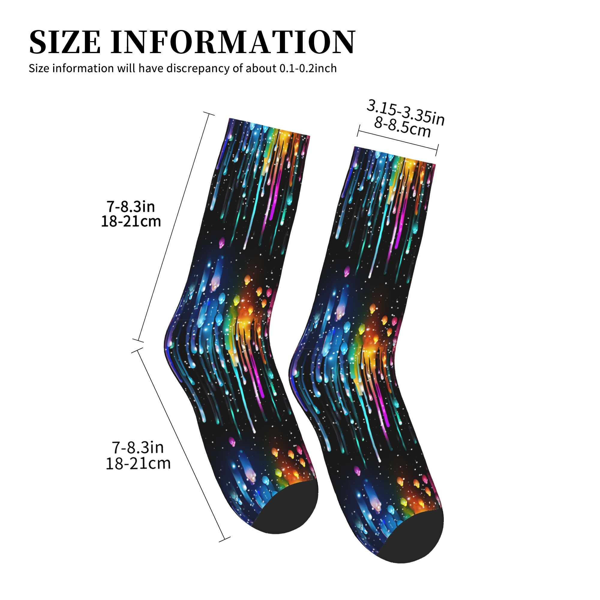 Chaussettes unisexes à motif l - 3D Printing Liquid avis et prix