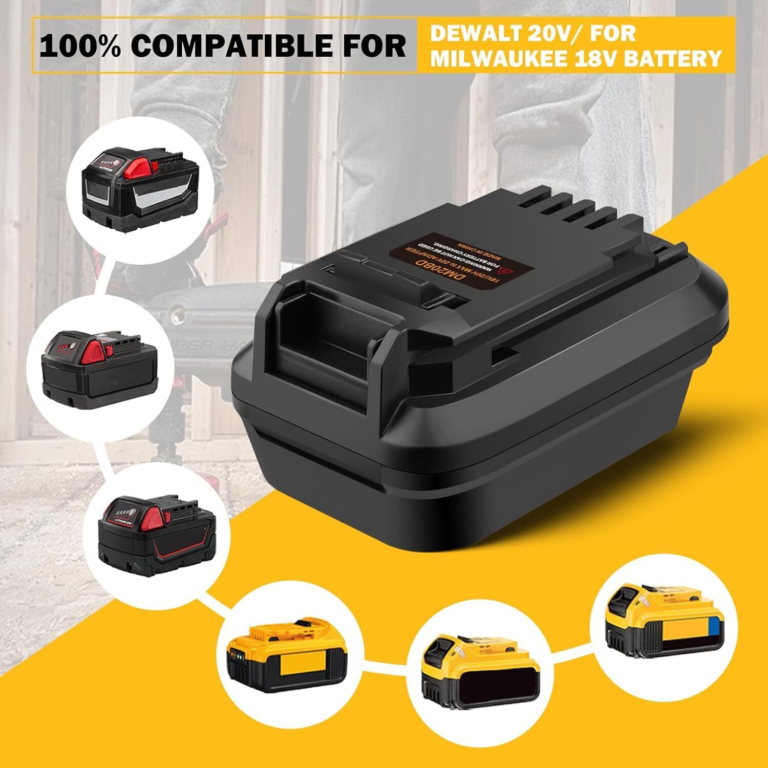 Adaptateur de batterie DM20BD  - Black+Decker Tool Cordless avis et prix